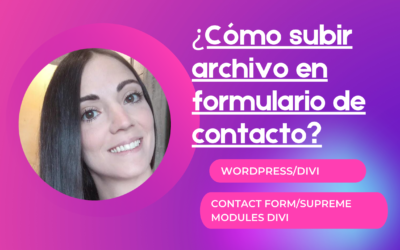 ¿Cómo subir archivo en formulario de contacto en Divi?